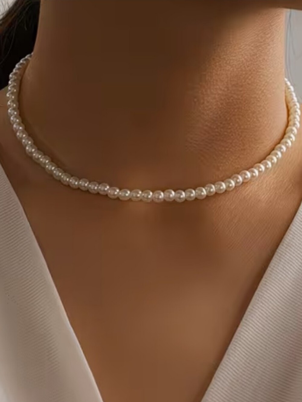 Classic Simulated Pearl Necklace (NEW)